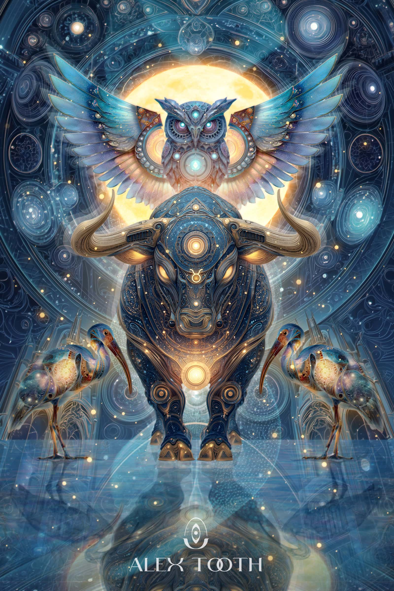 001-alex-tooth-visionary-art-taurus-moon-artwork-2025-web