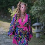 Radiant Bloom Flow Kimono Robe - Image 3