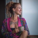 Radiant Bloom Flow Kimono Robe - Image 2